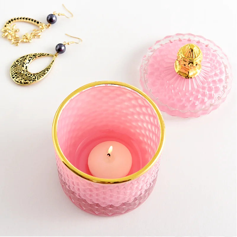 Glass Jar Storage Tank with Lid – Decorative Jewelry, Candy, Cotton Swab, Candle & Food Container | Jarchemy