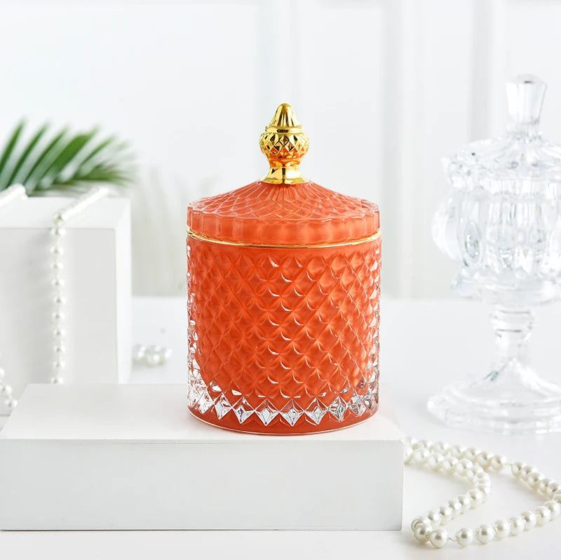 Glass Jar Storage Tank with Lid – Decorative Jewelry, Candy, Cotton Swab, Candle & Food Container | Jarchemy