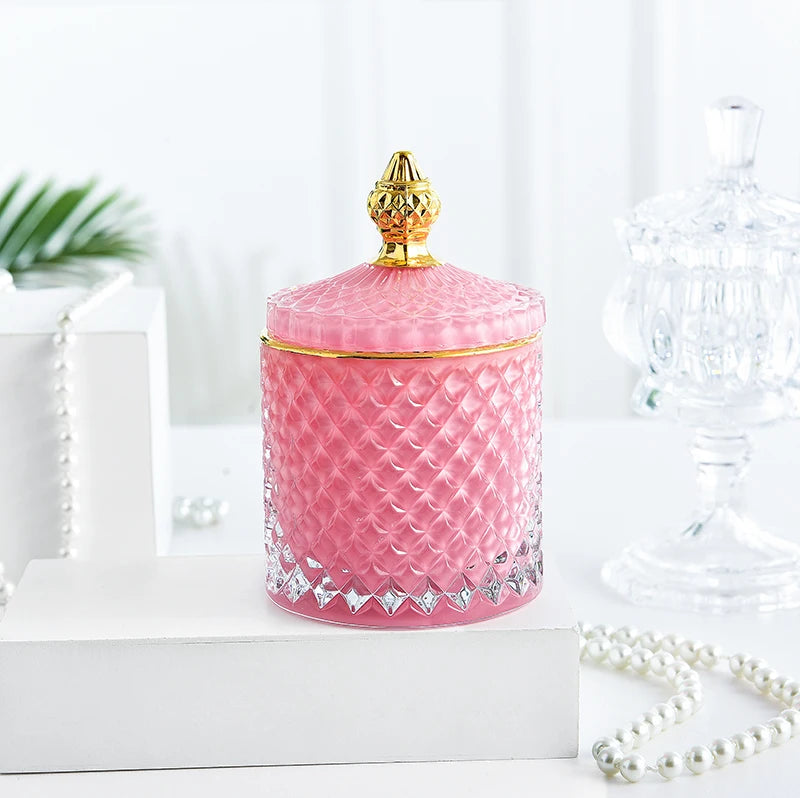 Glass Jar Storage Tank with Lid – Decorative Jewelry, Candy, Cotton Swab, Candle & Food Container | Jarchemy