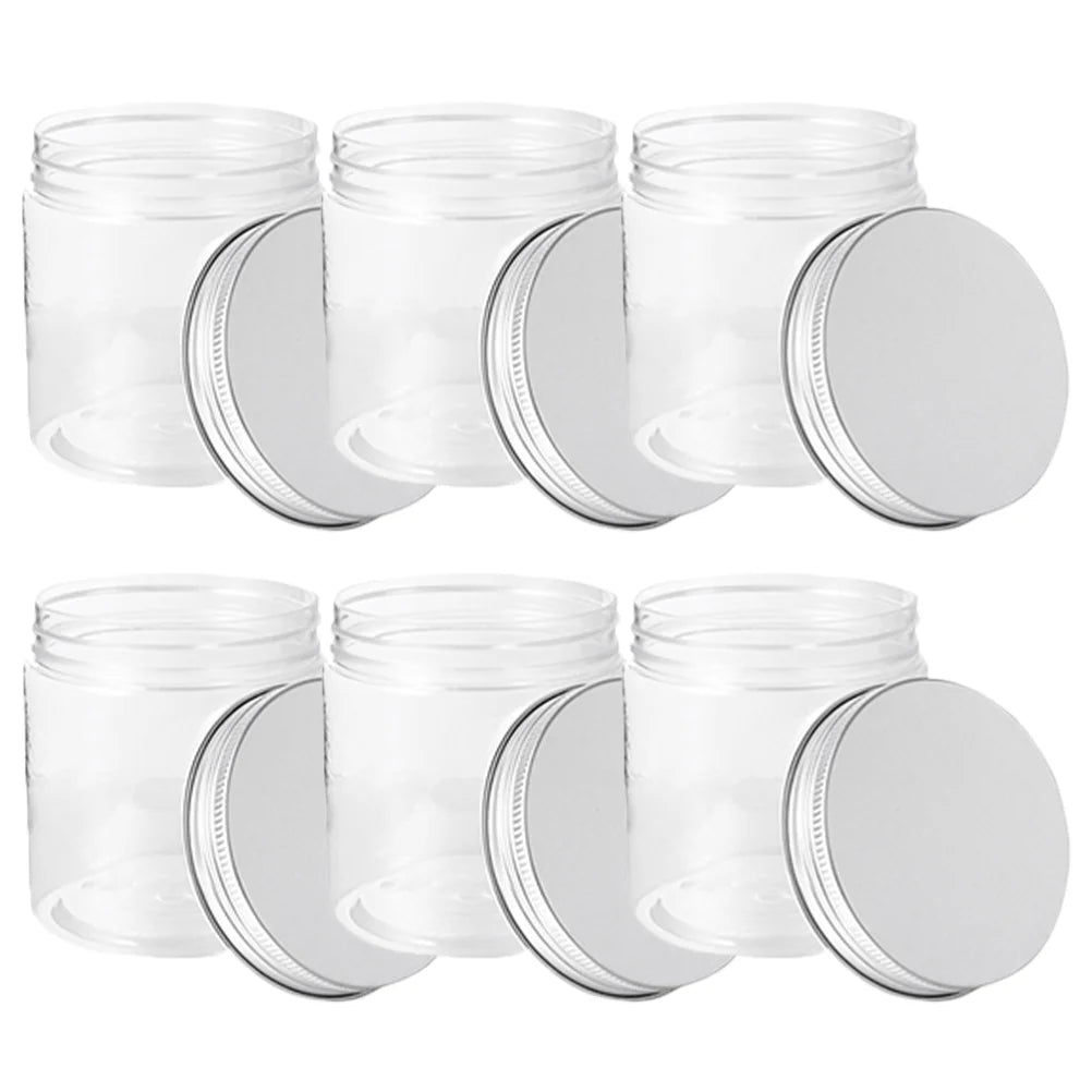 250ml Plastic Mason Jars with Aluminum Lids