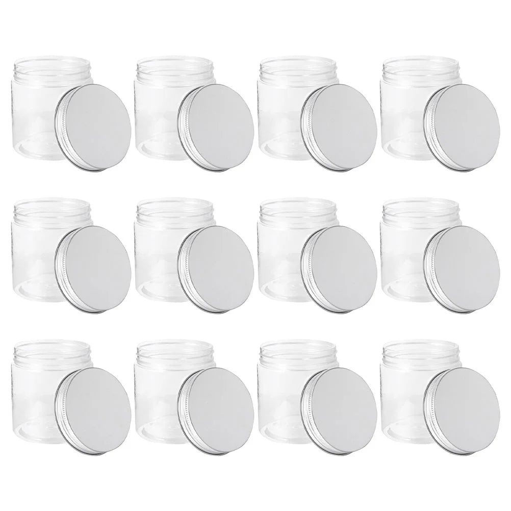 250ml Plastic Mason Jars with Aluminum Lids