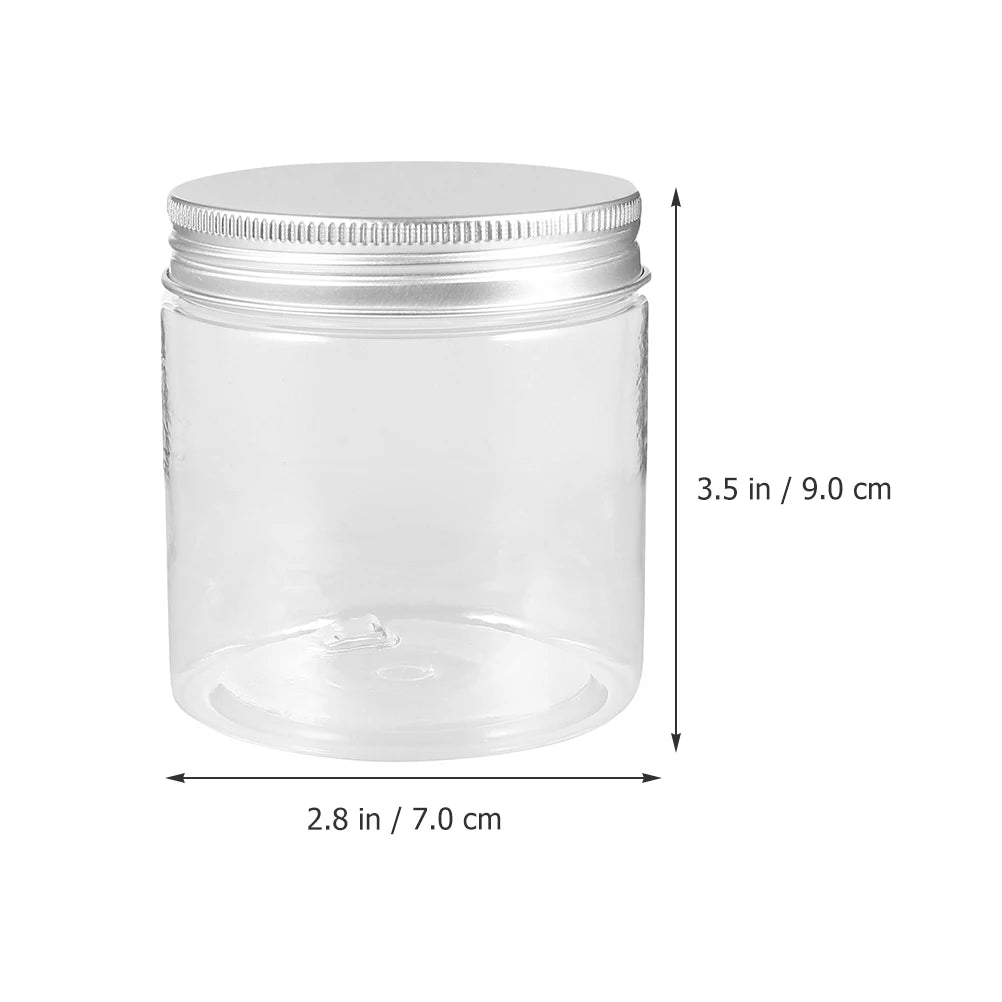 250ml Plastic Mason Jars with Aluminum Lids