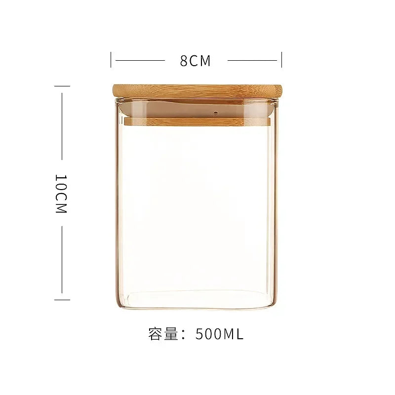 Glass Jars with Bamboo Lids – Airtight & Eco-Friendly | Jarchemy