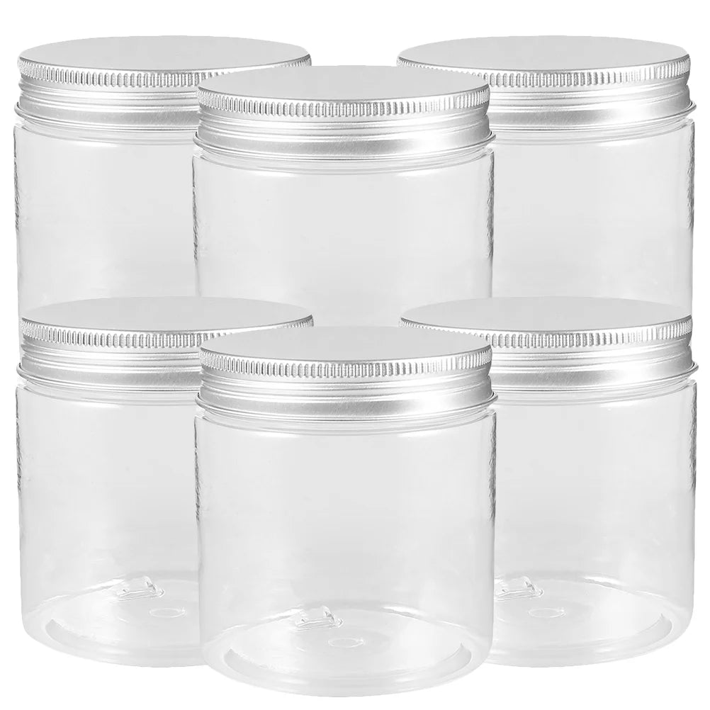 250ml Plastic Mason Jars with Aluminum Lids