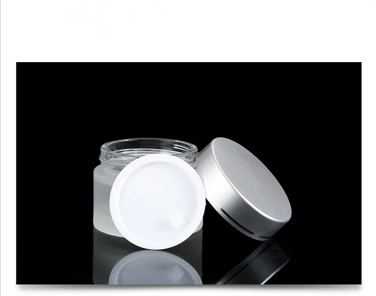 Reusable Glass Cream Jars with Inner Lid – Perfect for Cosmetics, Lip Balm, and Skincare (5g-100g) | Jarchemy