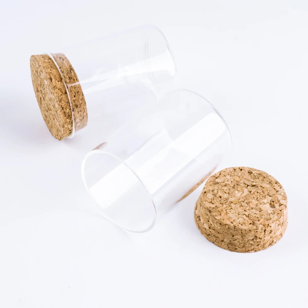 6pcs 60ml Glass Spice Storage Jars with Cork Lids – Simple & Stylish Containers | Jarchemy