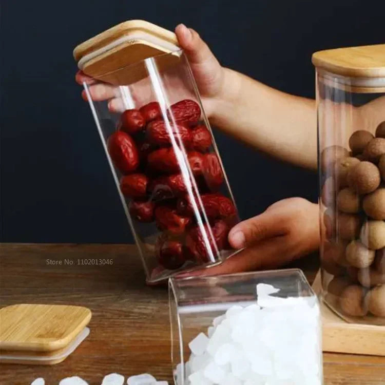 Glass Jars with Bamboo Lids – Airtight & Eco-Friendly | Jarchemy