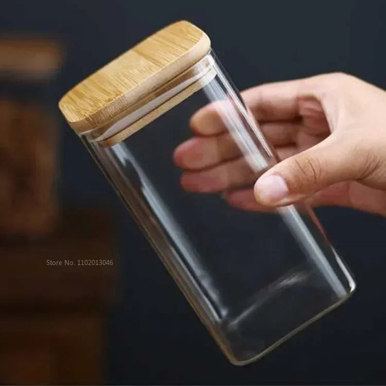 Glass Jars with Bamboo Lids – Airtight & Eco-Friendly | Jarchemy