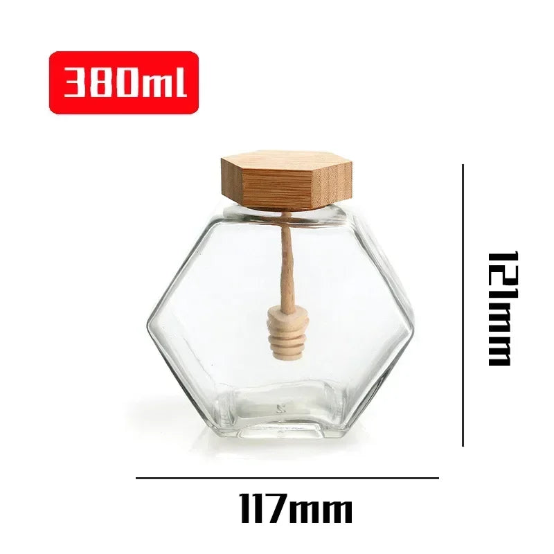 Multi-Purpose Hexagon Glass Jar – Ideal for Food, Oil, Medicine & Cosmetics | Jarchemy