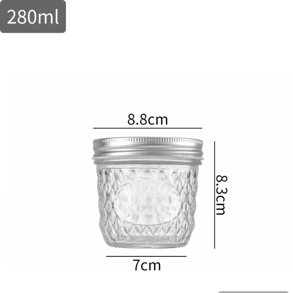 Glass Mason Jars with Anti-Corrosion Lids – Versatile Storage for Food and Crafts | Jarchemy