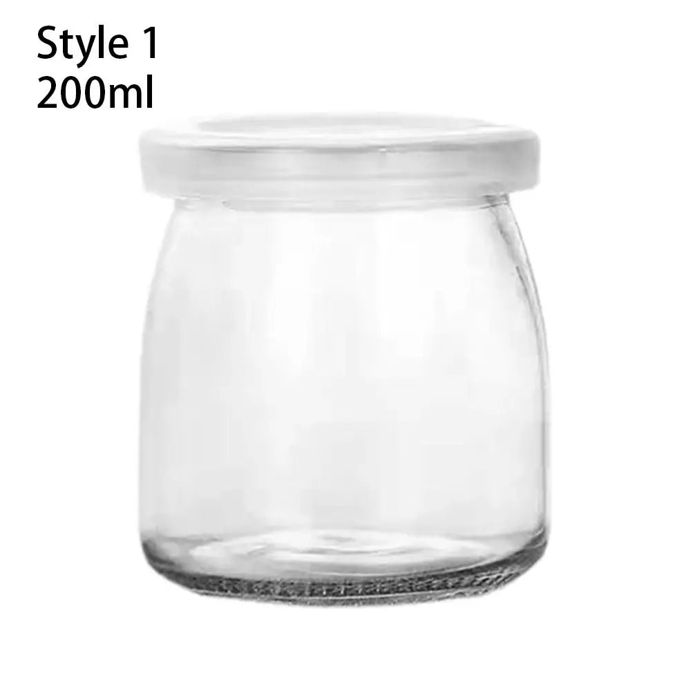 Pudding Glass Storage Jars with Cork Lids – Perfect for Yogurt, Jam, and DIY Crafts (100ML/150ML/200ML) | Jarchemy