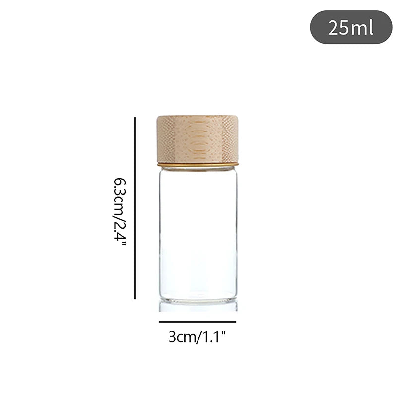 Glass Bottles with Airtight Lid – Portable and Durable Drink Containers (20/25/30ml) | Jarchemy