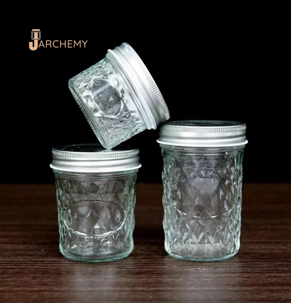 Glass Mason Jars with Anti-Corrosion Lids – Versatile Storage for Food and Crafts | Jarchemy